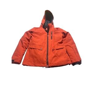 Women’s Free Country Fleece Lined Burnt Orange Hooded Coat Size S